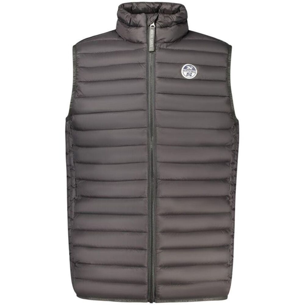 North Sails Polyamide Quilted Jacket with Zip Closure Men Black Jackets